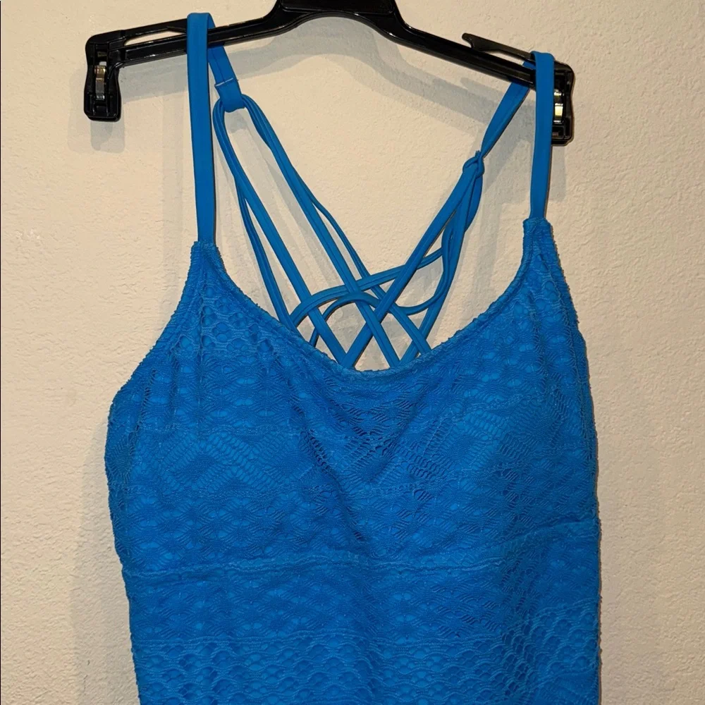 NWT Island Escape strappy add a size Tankini top crochet size 12